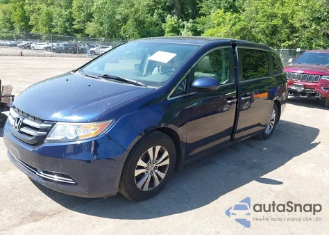 2014 Honda Odyssey Ex-L из США, поврежденный, VIN 5FNRL5H63EB008915